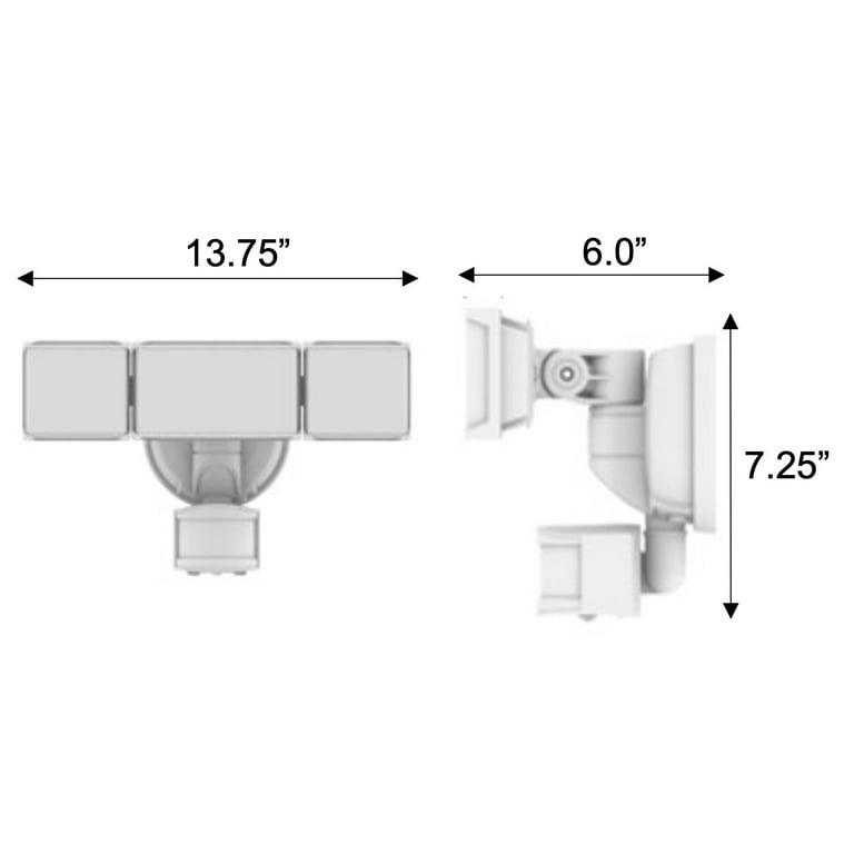 Free Shipping! Hyper Tough Solar Powered Three Head LED Motion
