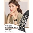 thumbnail image 7 of Wearlizer Metal Band Compatible with Samsung Galaxy Watch 9/8 40mm 44mm & Watch 8 Classic 46mm, Dressy Stainless Steel Chain Bracelet Band for Women, No Gap Adjustable Strap, 7 of 7
