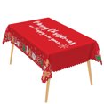 thumbnail image 6 of Nanqianyi Christmas Gingerbread Man Santa Tablecloth,60"x70",Waterproof Stain Resistant Rectangular Table Cover, 6 of 6