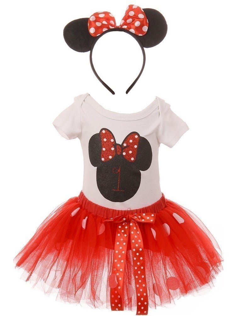 baby red tutu