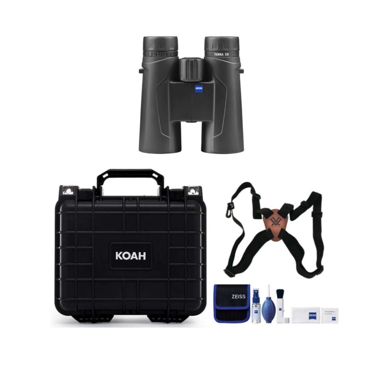Zeiss Terra ED 8x42 Binoculars (Black) w/Rugged Hard Case