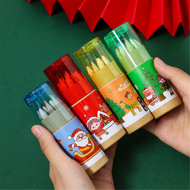 Ganfancp Lápices Grandes de Calidad Artistas Dibujo Niños Adultos Lápices de Colores Artículos En Liquidación Cubo de 12 Lápices