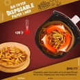 thumbnail image 4 of 200PCS Air Fryer Disposable Paper Liner,Large Size Parchment Paper Liners for Air Fryer,Oil-Proof Water-Proof,Food Grade Cooking Paper(7.9Inches,200PCS), 4 of 5