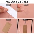 thumbnail image 6 of 300Pcs Heavy Duty Sticky Hang Tabs,Clear Self Adhesive Folding Hang Tabs,Strong Adhesive Display Tags,Plastic Hang Tags Hooks with Slot Hole,for Sale Items Hanging Store Retail Display, 6 of 7