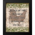 thumbnail image 2 of Stimson, Diane 12x14 Black Modern Framed Museum Art Print Titled - Rules Of Kitchen 1, 2 of 5
