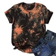 thumbnail image 2 of Summer Tops for Women Trendy Tie Dye Crew Neck Short Sleeve Shirts Casual Loose Fit Comfy Dressy Blouse Tee, 2 of 7