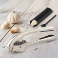 thumbnail image 3 of Cheer Collection Heavy Duty Garlic Crusher with Ergonomic Handle and Easy Clean Press Chamber, 3 of 7