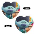 thumbnail image 2 of Qekee Trolls Band Together Print Compact Makeup Mirror Folding Mini Pocket Mirror Portable Hand Mirror Double-Sided 2 x 1x Magnification for Woman Girls-Heart Shape, 2 of 9