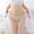 thumbnail image 2 of yunLCZ Women's Cotton Underwear High Waist Womens Low Waist Sheer Mesh Briefs Cute Seamless Panties For Women, 2 of 4