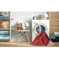 thumbnail image 2 of Ahgly Company Tapis d'Intérieur Lavable en Machine Carré Rouge Transitionnel, 7 Pieds Carré, 2 of 7