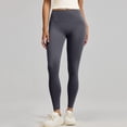 thumbnail image 6 of CHIUNL Wide Leg Yoga Pants for Women, High Waisted Leggings, Tummy Control Workout Pants, Soft Lounge Pants for Gym Yoga Daily Wear (Dark Gray M), 6 of 7