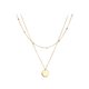 thumbnail image 1 of Collar largo chapado en oro de 18 quilates con barra de flecha y gargantilla de oro delicado para mujer Sincero  Hogar, 1 of 1