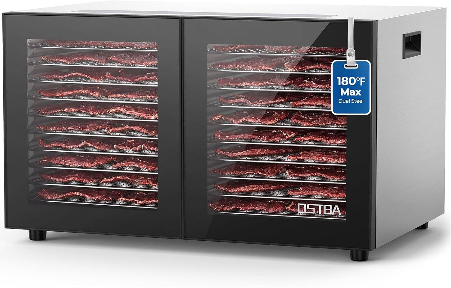 Excalibur 9-Tray Deluxe Dehydrator, Black, Includes 15 sq ft Space