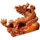 thumbnail image 1 of Brown Dragon Statue Made of Synthetic Material for Decorative Use in Living Room and Office 12.5 inches, 1 of 5