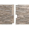 thumbnail image 3 of Ekena Millwork 45 3/4"W x 24 1/2"H x 1 1/4"D Canyon Ridge Stacked Stone, EverStone Faux Stone Siding Panel, Polermo, 3 of 9
