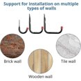thumbnail image 3 of Wall Hooks, Universal Hooks, Bicycle Garage Heavy Duty Storage Hooks, Mounting Hook Set, Fastening Hooks, Wall Bracket For Ladders, Bicycles, Tires, E, 3 of 5