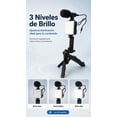 thumbnail image 4 of Kit Vlogging para Celular con Micrófono, Luz LED y Trípode 2 en 1, 4 of 5