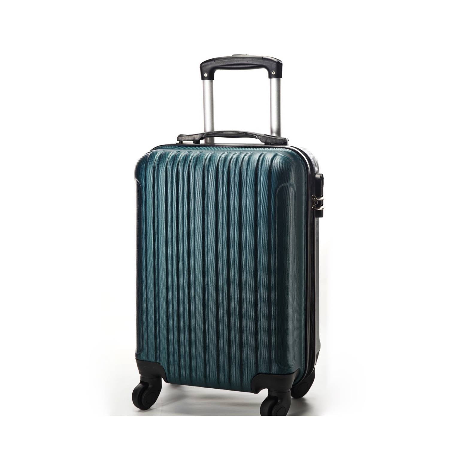Maleta De Viaje Con Lineas Capacidad 8 Kilos 360° - Verde Oscuro