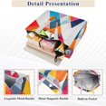 thumbnail image 3 of FORMRS Womens Corduroy Tote Bag Crossbody Shoulder Handbag with Pocket, Colorful Triangles, 3 of 7