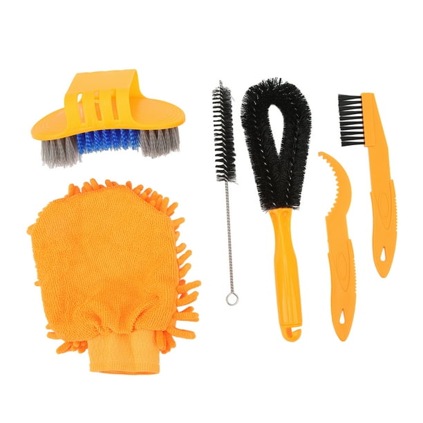 Bike Chain Cleaner Set Bicycle Cleaning Brush Tools Kits Washing Set with  Sprocket Scraper Repair Machine Brushes Mitt Clean Gear for Mountain, Road