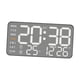 thumbnail image 2 of Reloj de pared digital Reloj despertador LED Moderno Versátil Práctico con visualización de la fecha de la semana, Reloj de escritorio para el Concha negra, 2 of 8
