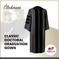 thumbnail image 2 of Unisex Classic Doctoral PhD Graduation Gown, 2 of 6