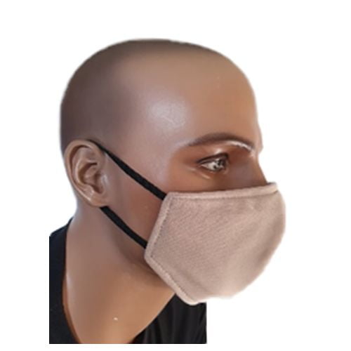 Karto Wear Plain Cloth Face Mask for Adult - Beige, 1 Each