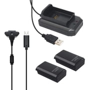 Deyuer Rechargeable Gamer Controller Replacement Battery Charging Kit for Xbox 360