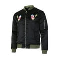 thumbnail image 2 of Hat and Beyond Men's Legendary Japanese Asian Folklore Embroidered Patch Bomber Jacket, 2 of 4