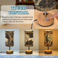 thumbnail image 3 of Touch-Control 3-Color Desk Lamp with Plug – Energy-Saving LED + 3 Simultaneous Charging Ports Vintage Lion Pattern, 3 of 8