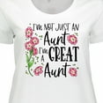 thumbnail image 4 of Inktastic I'm Not Just an Aunt, I'm a Great Aunt Flowers Women's Plus Size T-Shirt, 4 of 5