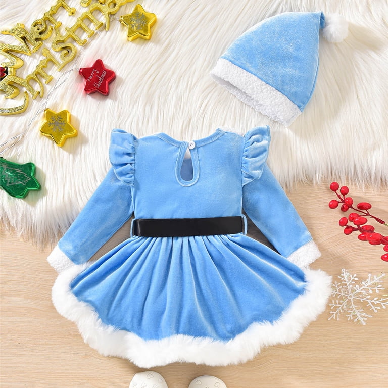 white christmas dresses Baby Girl Christmas Romper main image 1