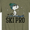 thumbnail image 3 of Peanuts - Snoopy Ski Pro - Toddler And Youth Short Sleeve Graphic T-Shirt, 3 of 6