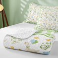 thumbnail image 4 of Erosebridal Goose Bed Spread Queen for Girls, Green Balloons Queen Coverlet Set, 3pcs 1 Quilt and 2 Pillowcases, 4 of 7