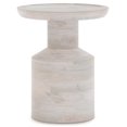thumbnail image 2 of Table d'Appoint en Bois de Manguier Massif Haynes en Blanc Lavé, 2 of 3