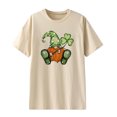 thumbnail image 4 of QIPOPIQ Chemises à Manches Courtes pour Femmes Col Rond T-Shirts de la Saint-Patrick Chemise Verte Trèfle Tunique T-Shirt de la Saint-Patrick Hauts Surdimensionnés T-Shirts de Vacances T-Shirts Graphiques Offres, 4 of 5
