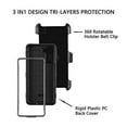 thumbnail image 6 of GoldCherry for Samsung Galaxy S21 Case,Heavy Duty Shock-Absorption/High Impact Resistant Armor Holster Defender Case with Kickstand + Swivel Belt Clip Holster for Samsung Galaxy S21 6.2 Inch(Black), 6 of 7