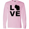 thumbnail image 3 of Inktastic Love Wisconsin Long Sleeve T-Shirt, 3 of 5