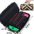 thumbnail image 3 of Herdesigns Gold Black Marble Geometric Carrying Case for Nintendo Switch 2 with 20 Game Card Slots, Portable Travel Carry Case for Accessories and Console, 3 of 8