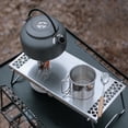 thumbnail image 2 of Mesa plegable Mesa de camping al aire libre de acero inoxidable Mesa plegable ligera Mini mesa de pi Tomshoo Mesa plegable, 2 of 7