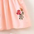 thumbnail image 6 of ZACPNCV Toddler Baby Girls Summer Outfit Puff Sleeve Flower Party Dress Smocked Baby Girl Clothes Pink 18-24 Months, 6 of 9