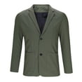 thumbnail image 5 of BXINGOHAI Mens Casual Sport Coat Blazer Two Buttons Lightweight Business Jackets Army Green 3XL, 5 of 6