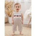 thumbnail image 4 of BemeyourBBs Baby Boy Thanksgiving Romper Turkey Embroidery Round Neck Jumpsuit, 4 of 9