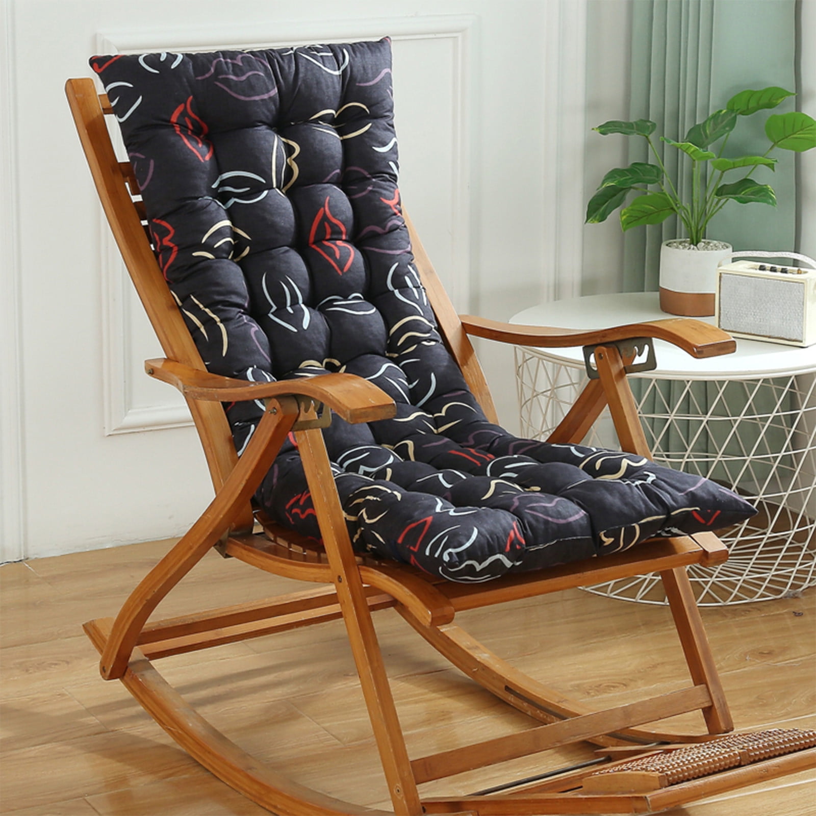 Tunhigl Thickened Chair Cushion with Ties 19 x 47 in - Soft Supportive Seat Pad for Recliner, Rocking Chair, Office & Dining Chairs - Indoor Outdoor Cushion for Back Support, Home, Patio, Gifts