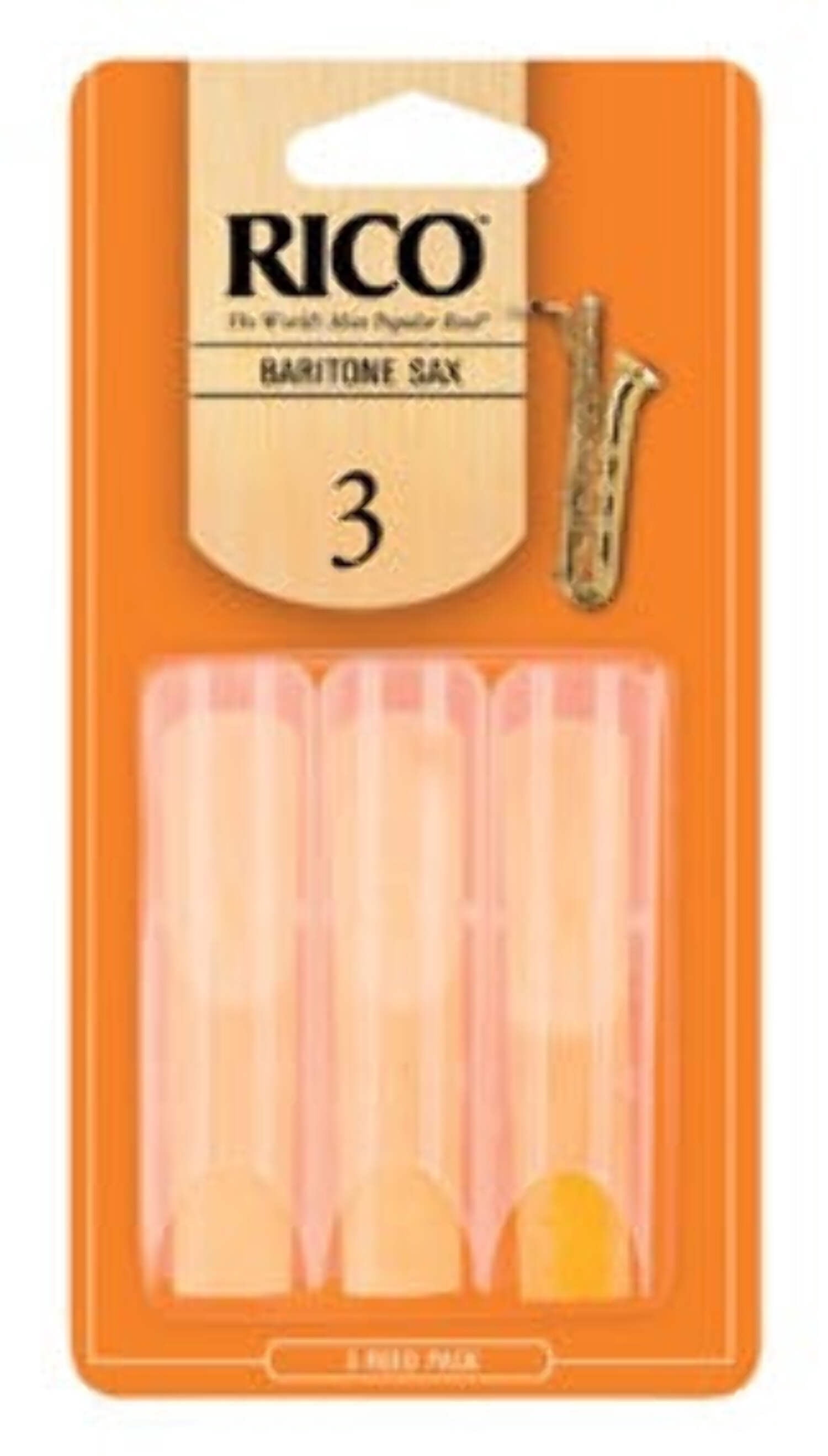 Rico Baritone Saxophone Reeds, Box of 3 Strength 1.5 Box of 3