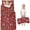 Red Christmas Tree, variant on Red Christmas Tree and Snowflake Pattern Toddler Nap Mats for Kids Preschool,50"x20" Sleeping Mat Bag or Kids,Toddler Sleeping Bag,Toddler Nap Mat or Daycare