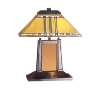 26004 Meyda 20"H Prairie Corn Oblong Desk Lamp