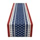 thumbnail image 2 of Anniversary Of Independence Day Table Runner Star-Printed -Style Linen Table Runner, 2 of 6