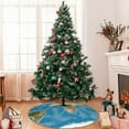 thumbnail image 7 of Sikiie Earth View World Map 30-48 inches {designName} Print Christmas Tree Skirt Snowman Xmas Tree Skirt with Edge Christmas Decorations for Holiday Party36", 7 of 7