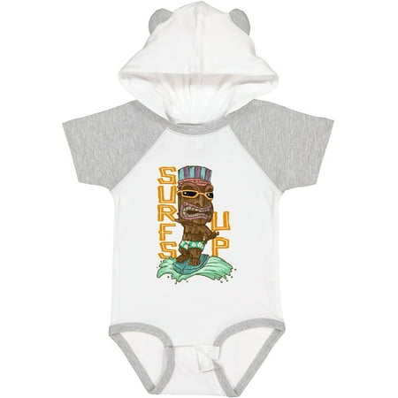 

Inktastic Vacation Tiki God on a Surfboard Surf s Up! Gift Baby Boy or Baby Girl Bodysuit